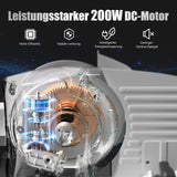 YASHE Elektrische Allesschneider Mit Leisem DC-Motor, 200W Brotschneidemaschine, Duale 19CM Edelstahlklingen, 0-15mm Einstellbare Schnittstärke, Ideal Für Fleisch, Käse, Brot Und Gemüse