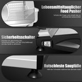 YASHE Elektrische Allesschneider Mit Leisem DC-Motor, 200W Brotschneidemaschine, Duale 19CM Edelstahlklingen, 0-15mm Einstellbare Schnittstärke, Ideal Für Fleisch, Käse, Brot Und Gemüse