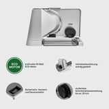 ritter solida 4 Elektrischer Allesschneider & Brotschneidemaschine aus Vollmetall, Made in Germany