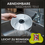 Twinzee Allesschneider Elektrisch 150W – Schneidemaschine 2 Klingen, Schnittstärke 0-15 mm – Brotschneidemaschine, Schinken, Wurstschneide & Käse - Schwarz