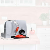 ritter nova 1 Duo Plus Elektrischer Allesschneider & Schneidemaschine aus Metall mit ECO-Motor, Made in Germany, Grau